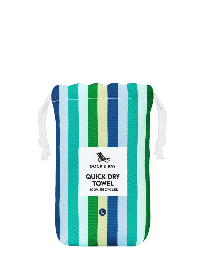 Dock & Bay quick dry beach towel Cool Lagoon - British product