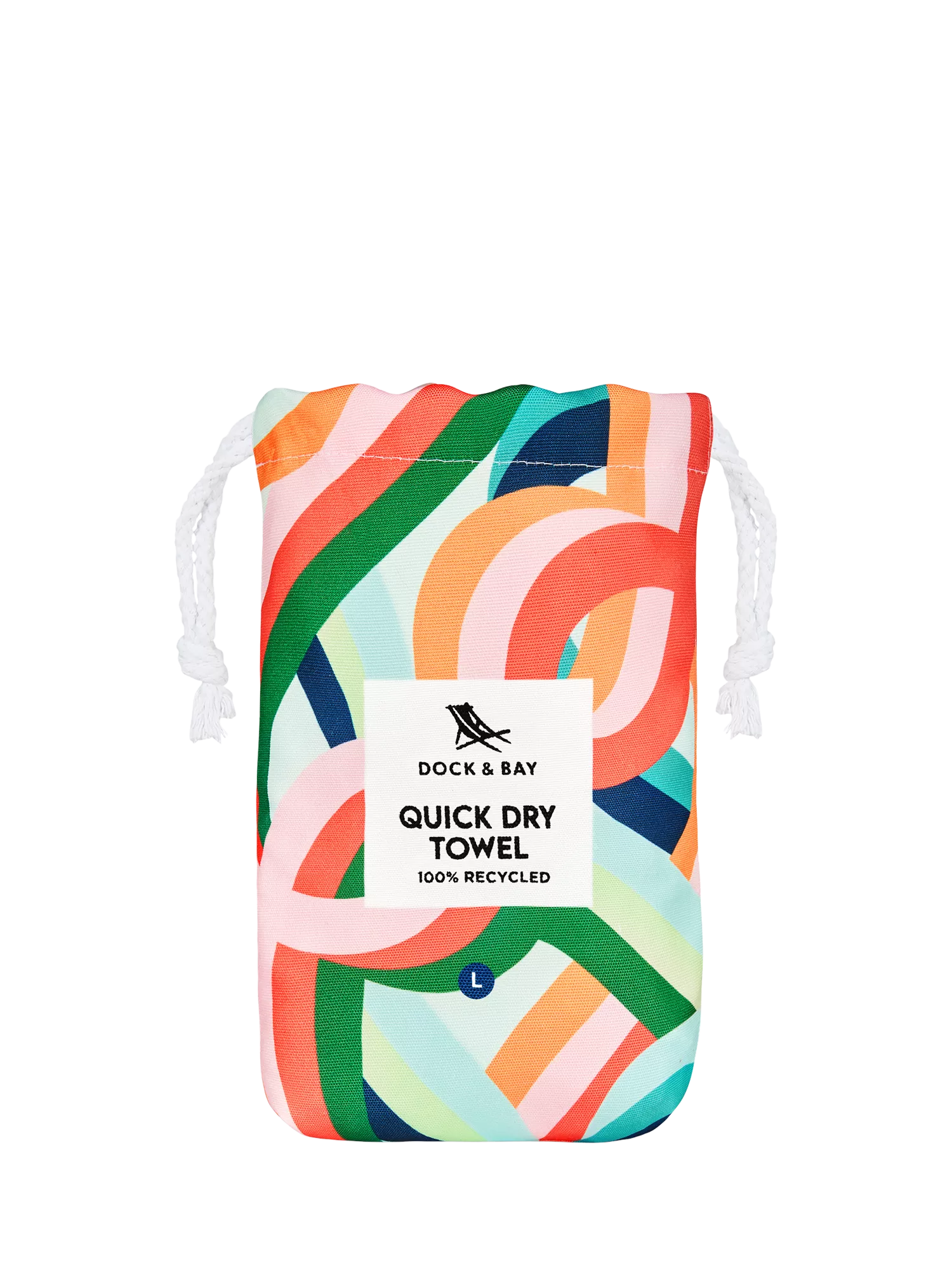 Dock & Bay Fruit Loops quick dry beach towel 160cm, UK version