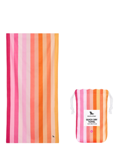 John Lewis Dock & Bay Quick Dry Beach Towel, Miami Sorbet- Buy online at McGrocer