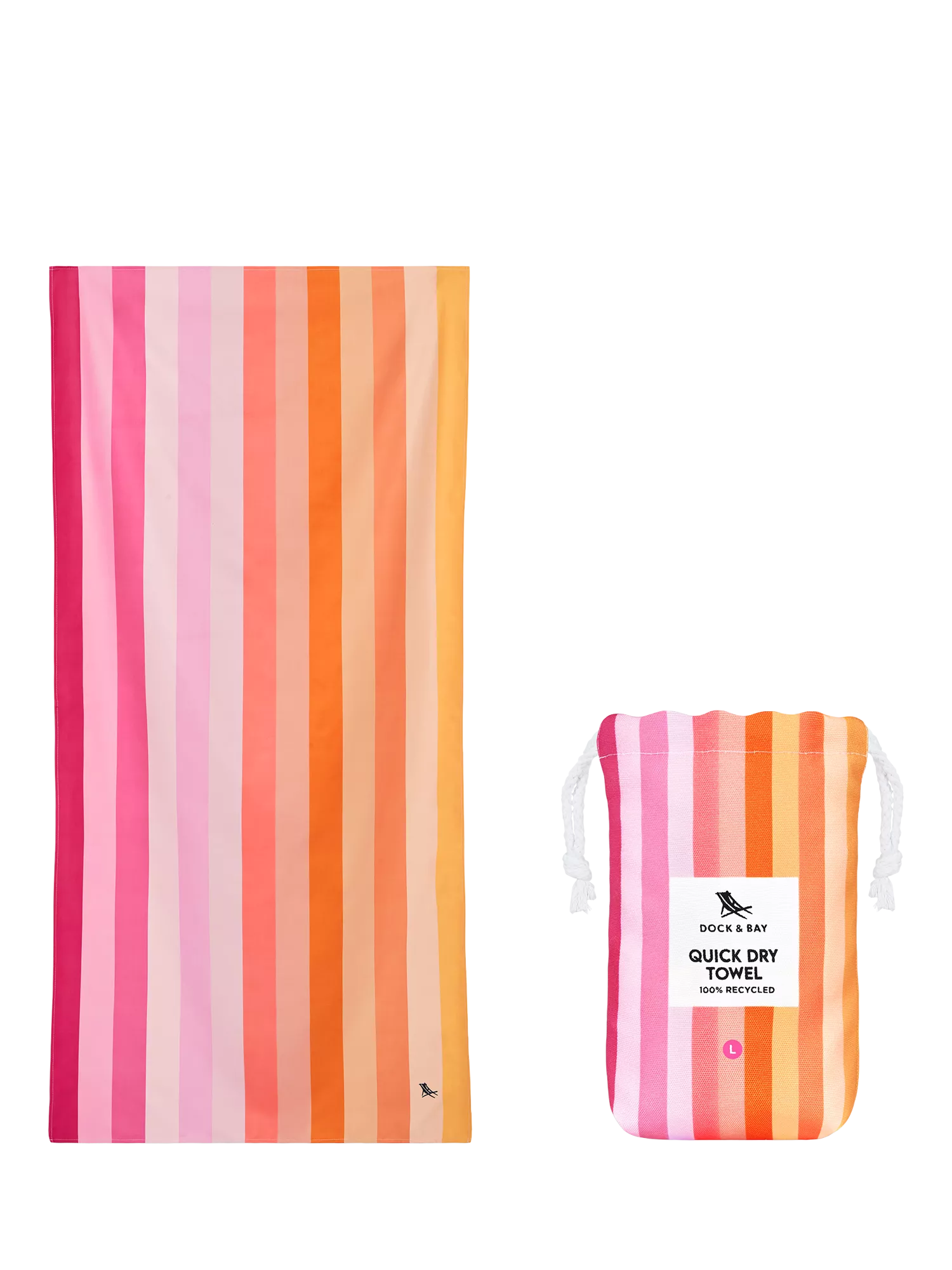 Dock & Bay beach towel Miami Sorbet, imported from the UK