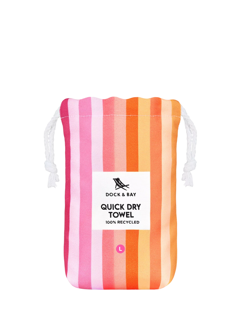 Dock & Bay beach towel Miami Sorbet, imported from the UK