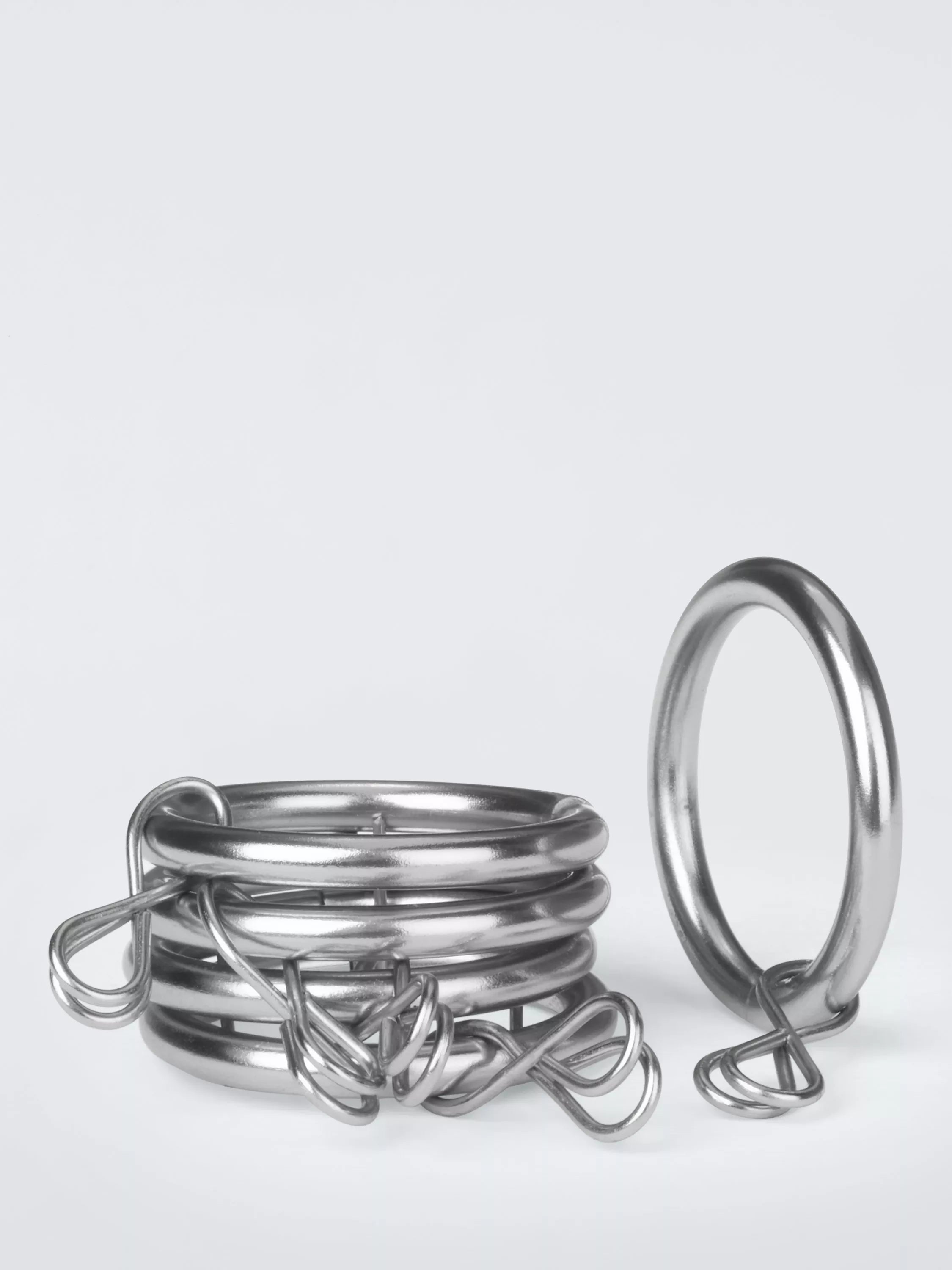 John Lewis Metall-Gardinenringe Ø 19mm Set mit 10 Stück