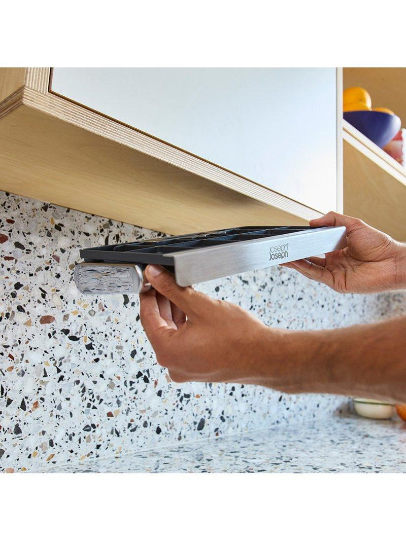 Joseph Joseph brushed steel under shelf kitchen roll holder, UK version