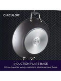 Circulon ScratchDefense non stick wok with lid, grey, imported from the UK