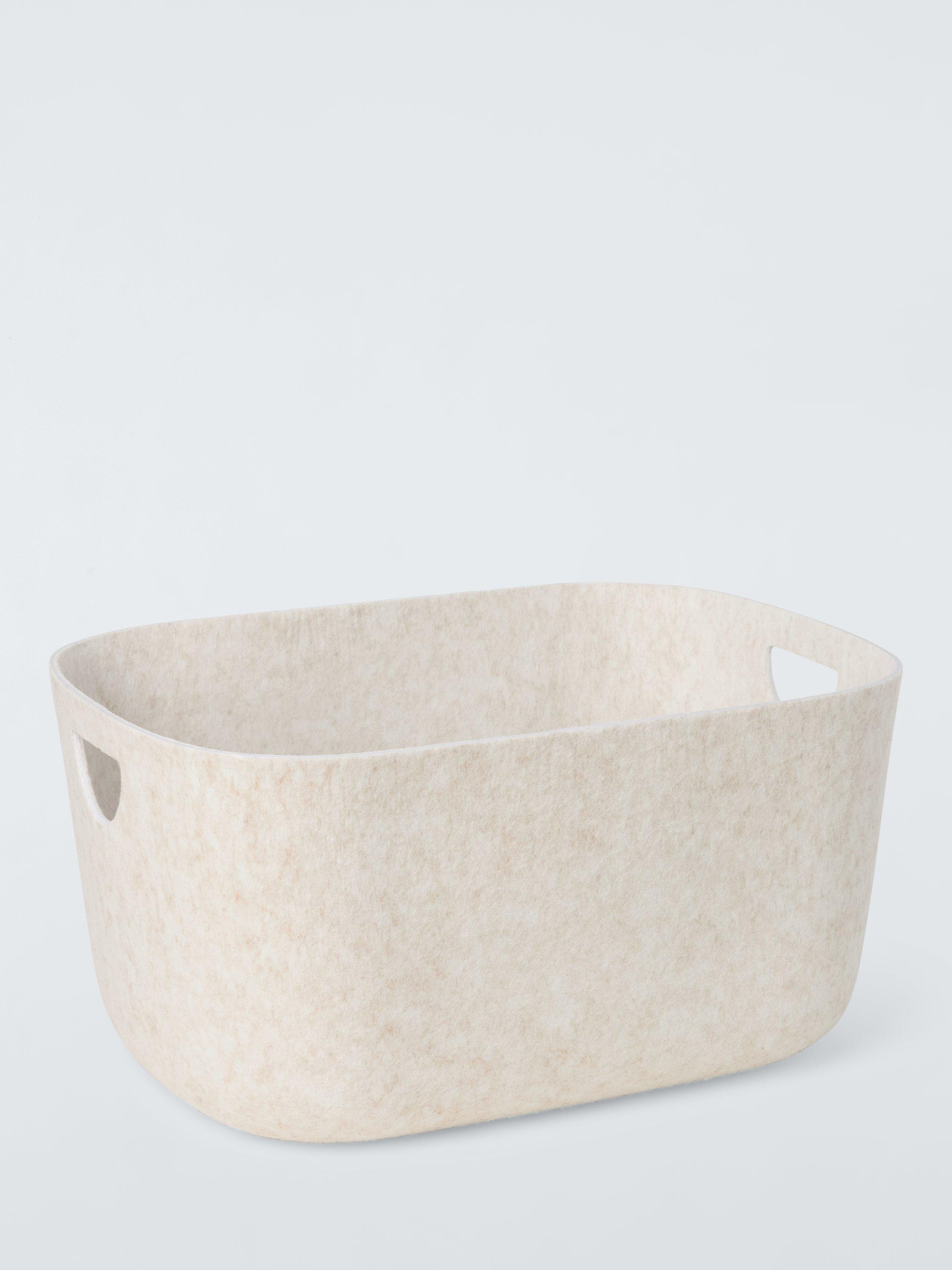 John Lewis felt storage box Ecru Medium, UK version