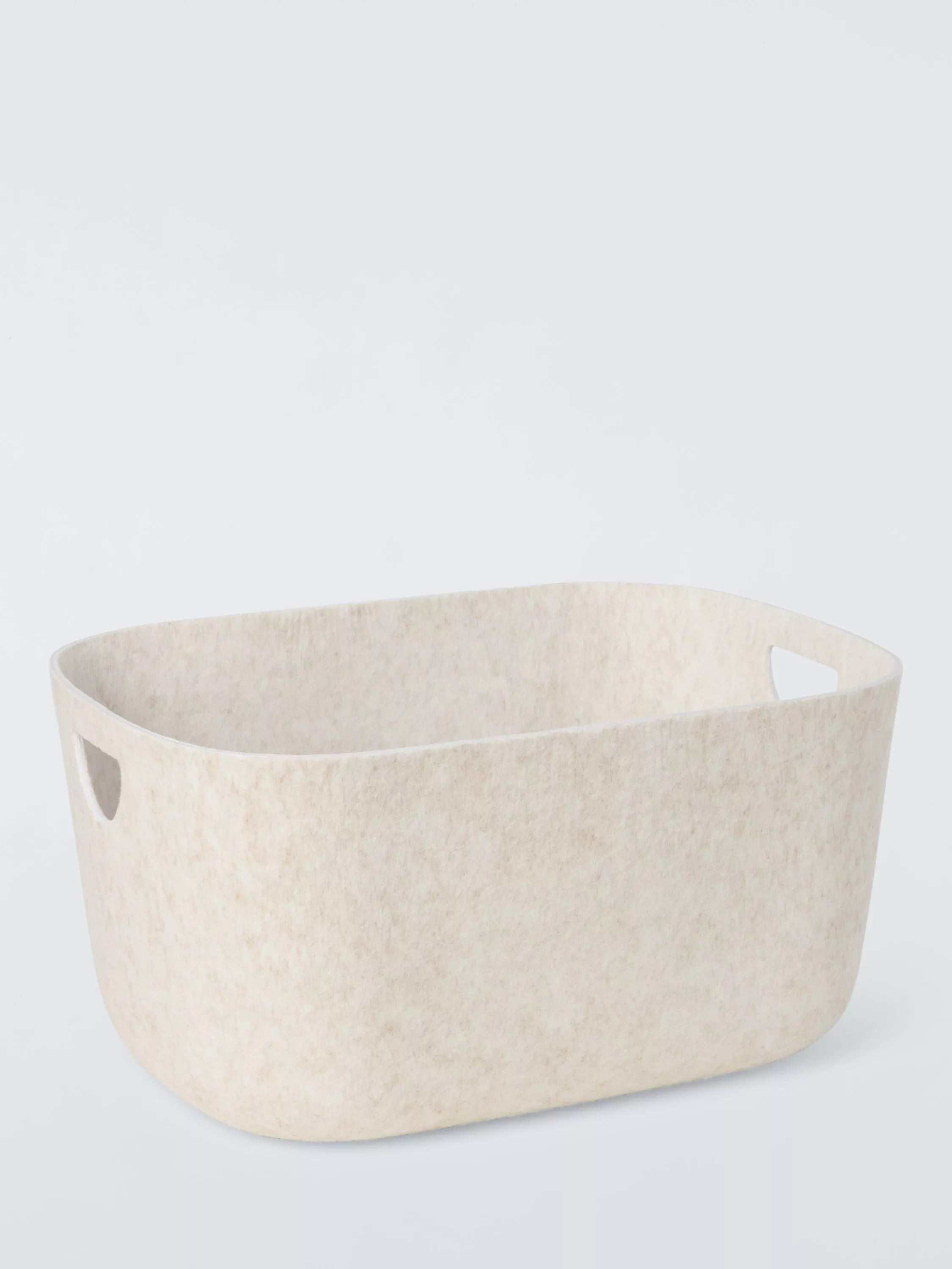 John Lewis felt storage box Ecru Medium, UK version