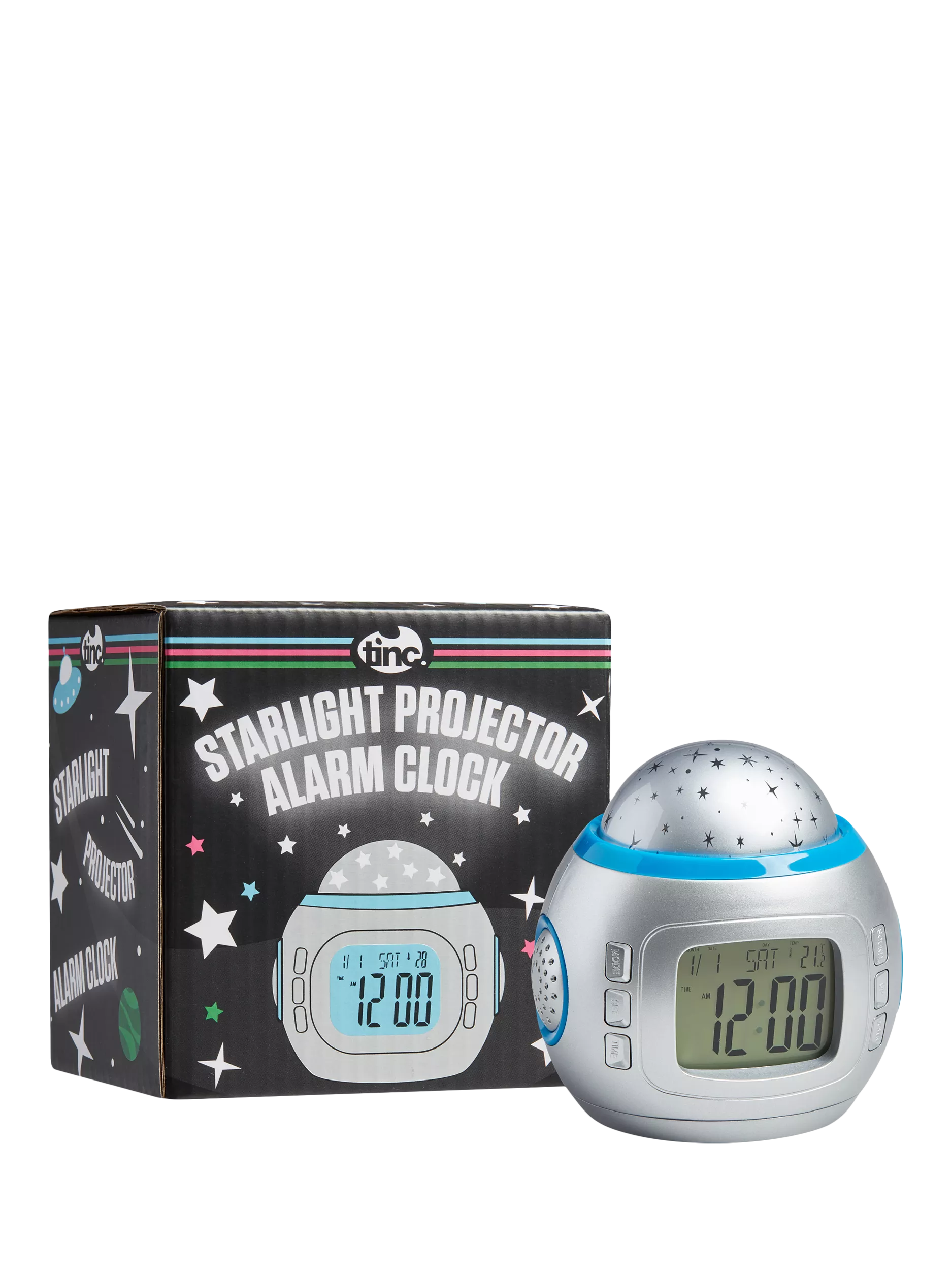 Tinc star projector alarm clock multi-function (British brand)