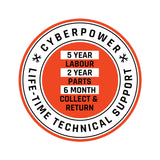CyberPowerPC gaming PC Ryzen 5 RTX 3050 desktop, imported from the UK