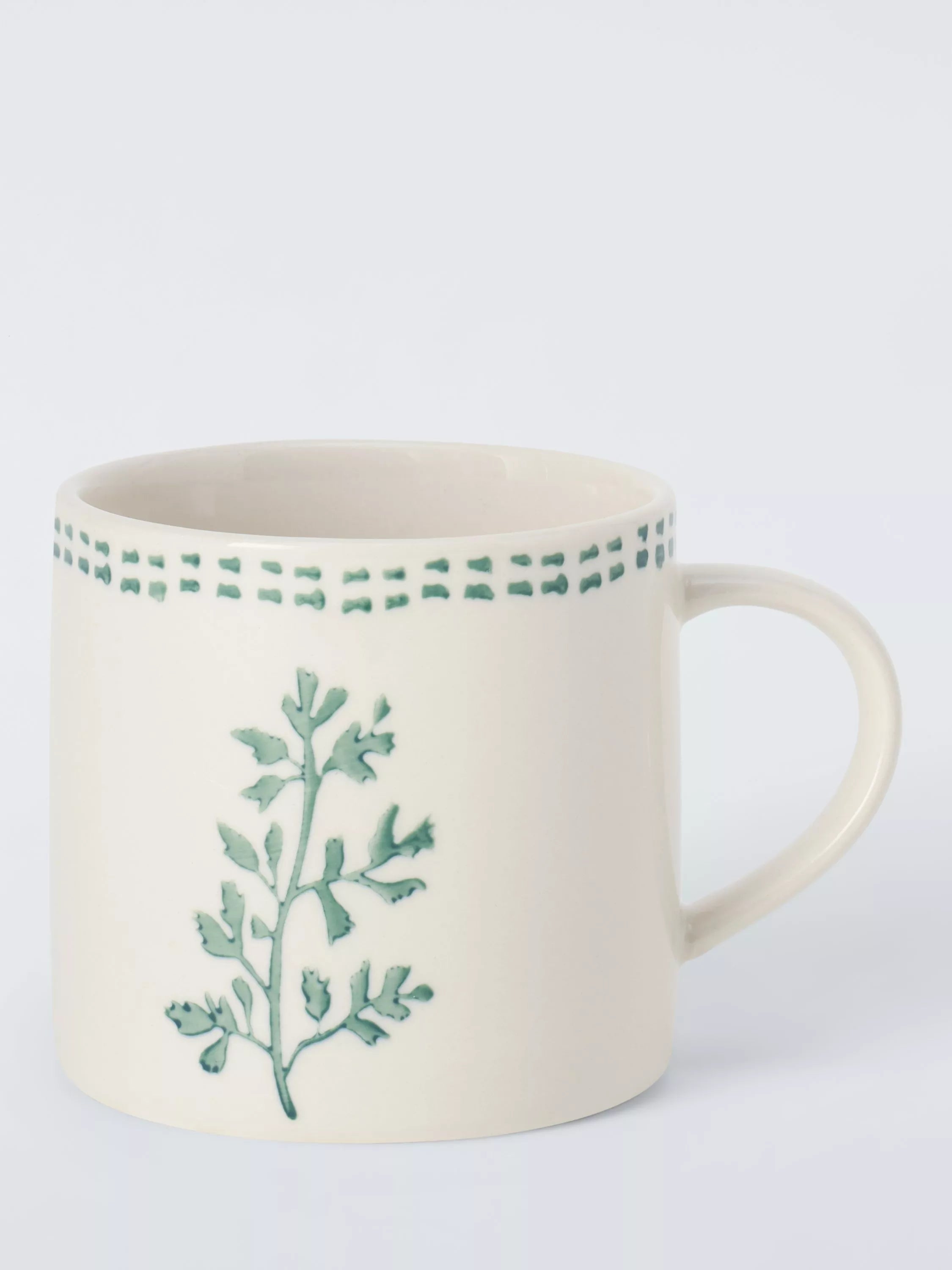 John Lewis X Deliciously Ella herb stoneware mug 300ml - British product