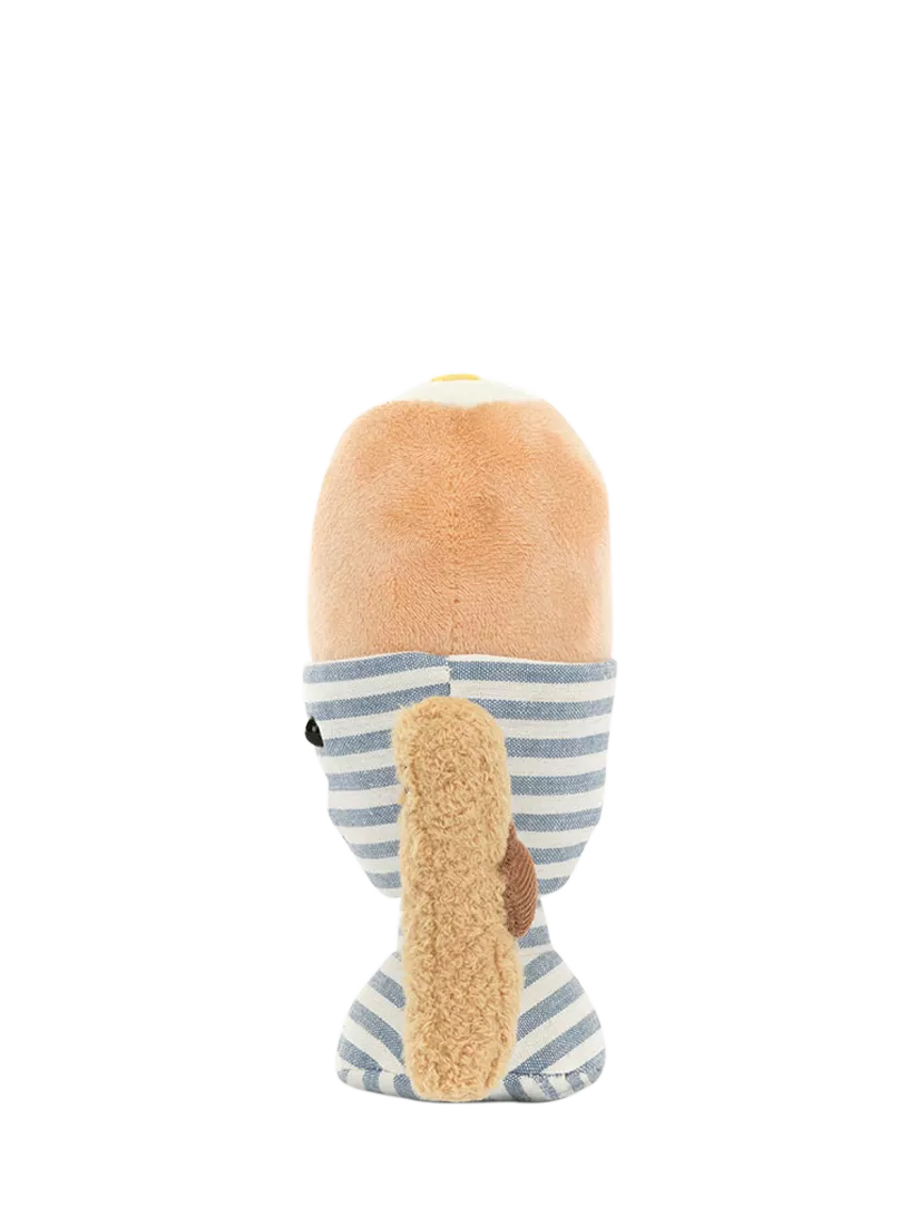 Textured Egg and Toast Soldier Soft Toy with Cotton Egg Cup