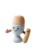 Textured Egg and Toast Soldier Soft Toy with Cotton Egg Cup