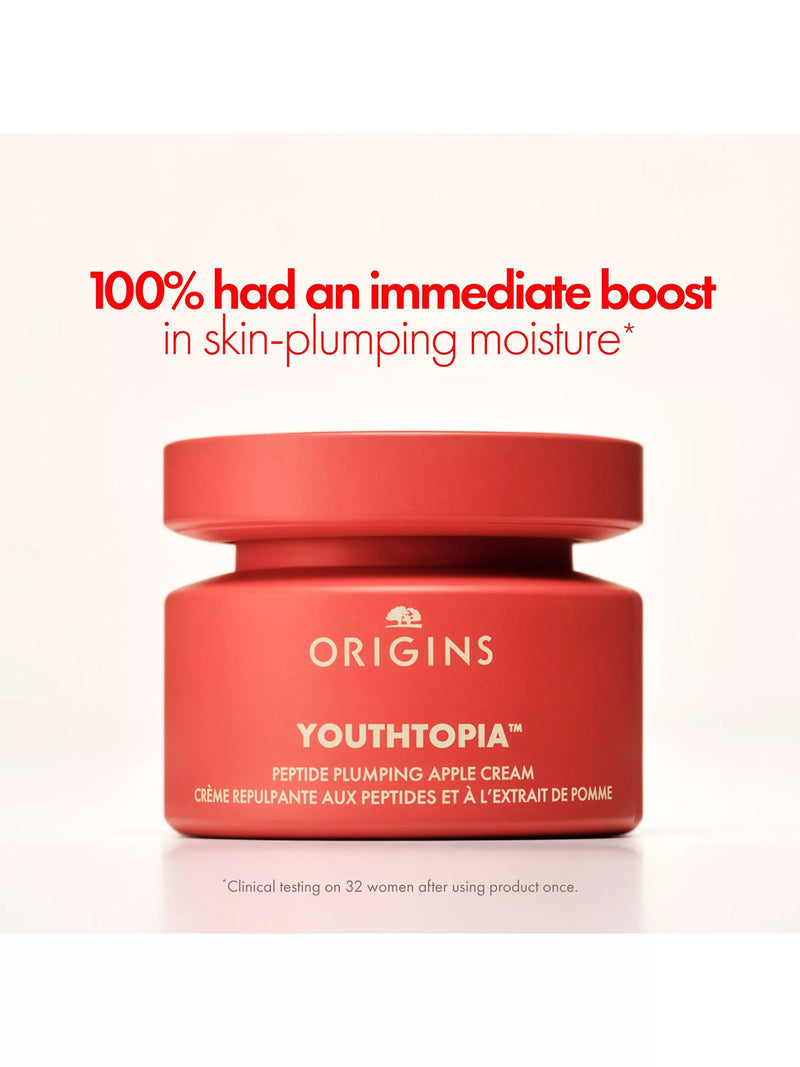 Origins Youthtopia Peptide Plumping Apple Cream 50ml, imported from the UK