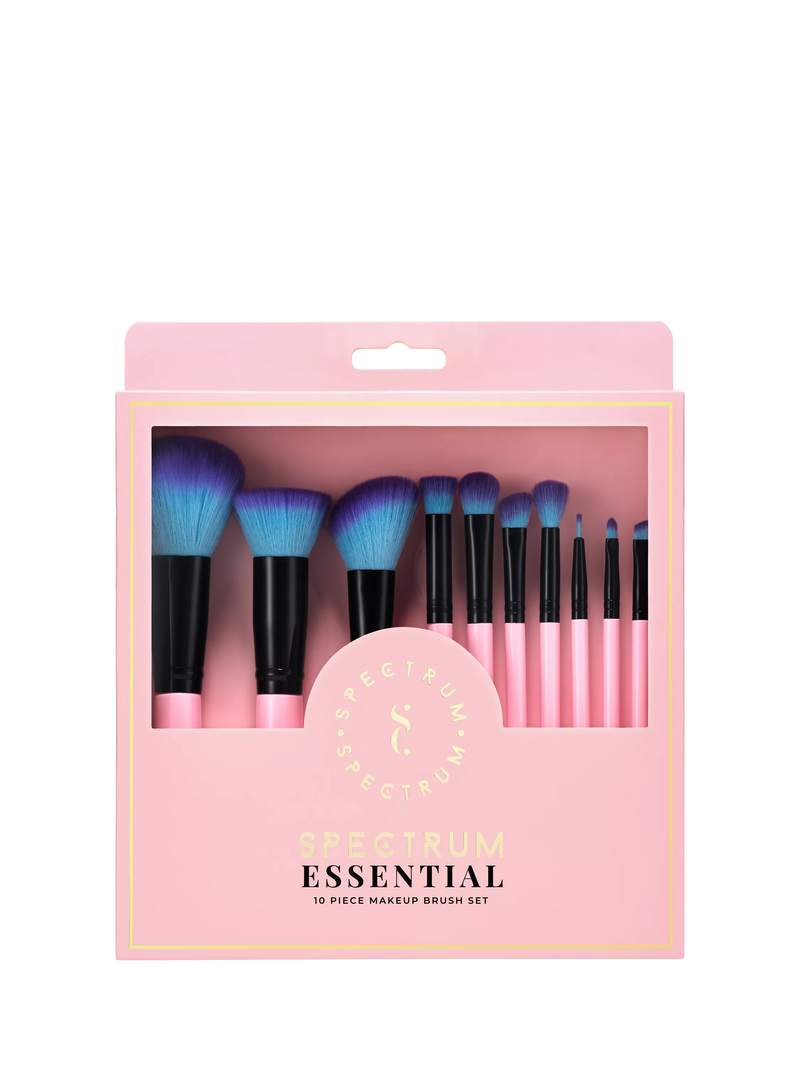Spectrum Essential 10-piece makeup brush set, imported from the UK