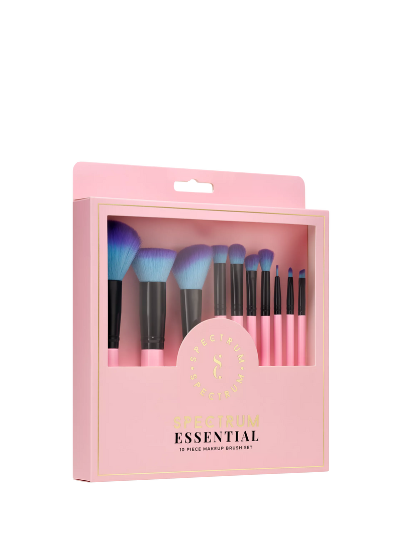 Spectrum Essential 10-piece makeup brush set, imported from the UK
