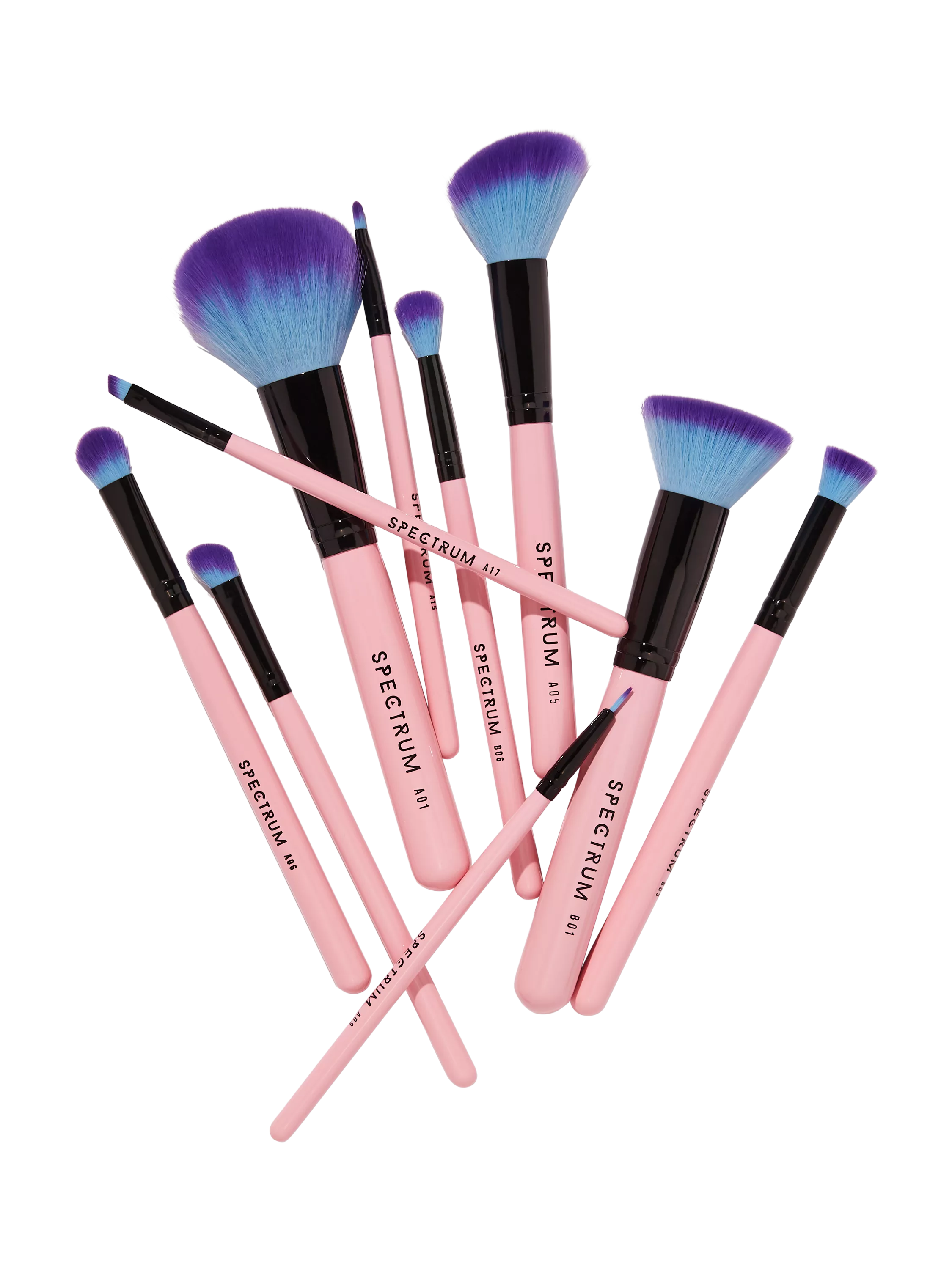 Spectrum Essential 10-piece makeup brush set, imported from the UK