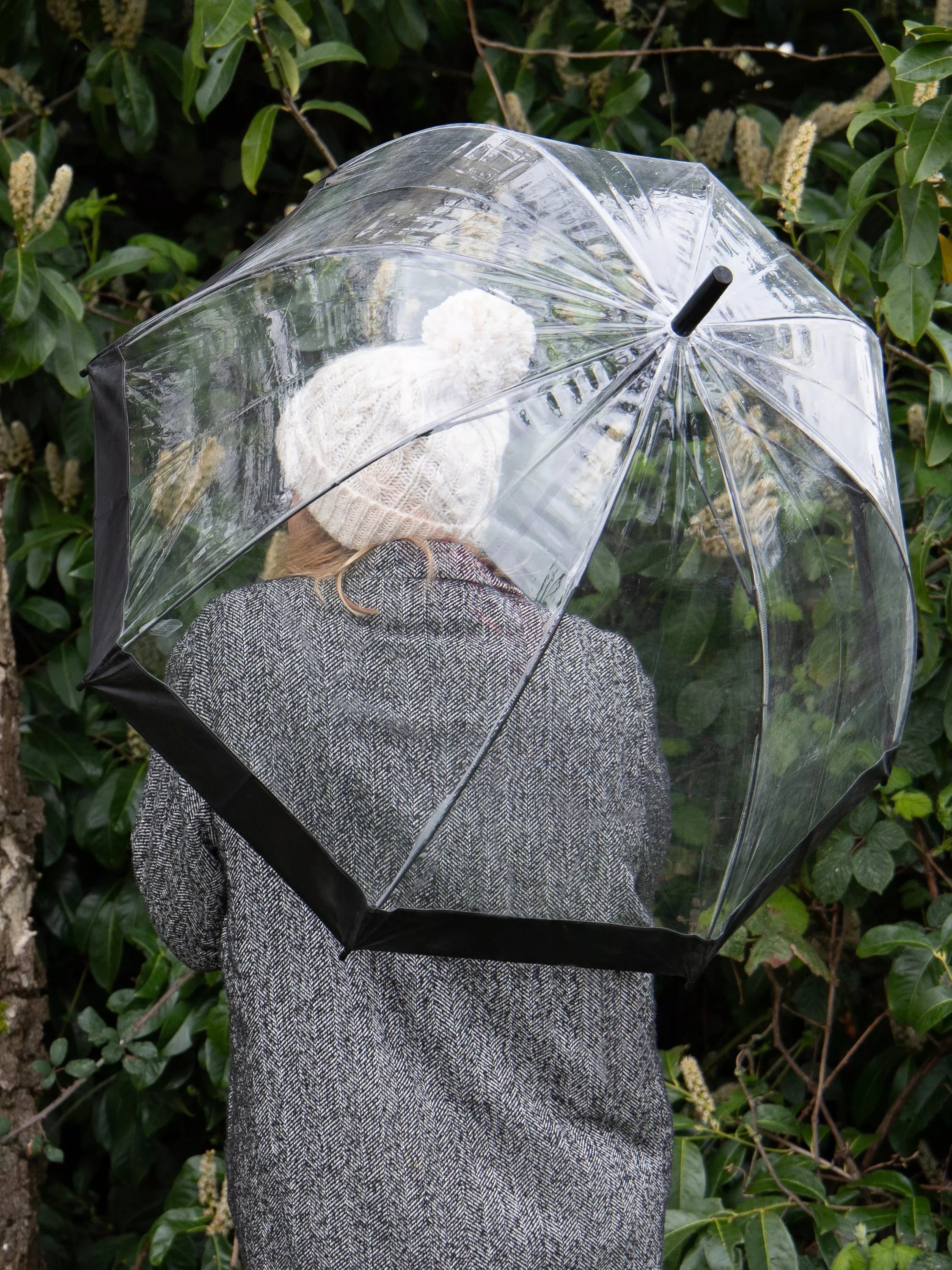 totes clear dome umbrella biodegradable PVC canopy - British product