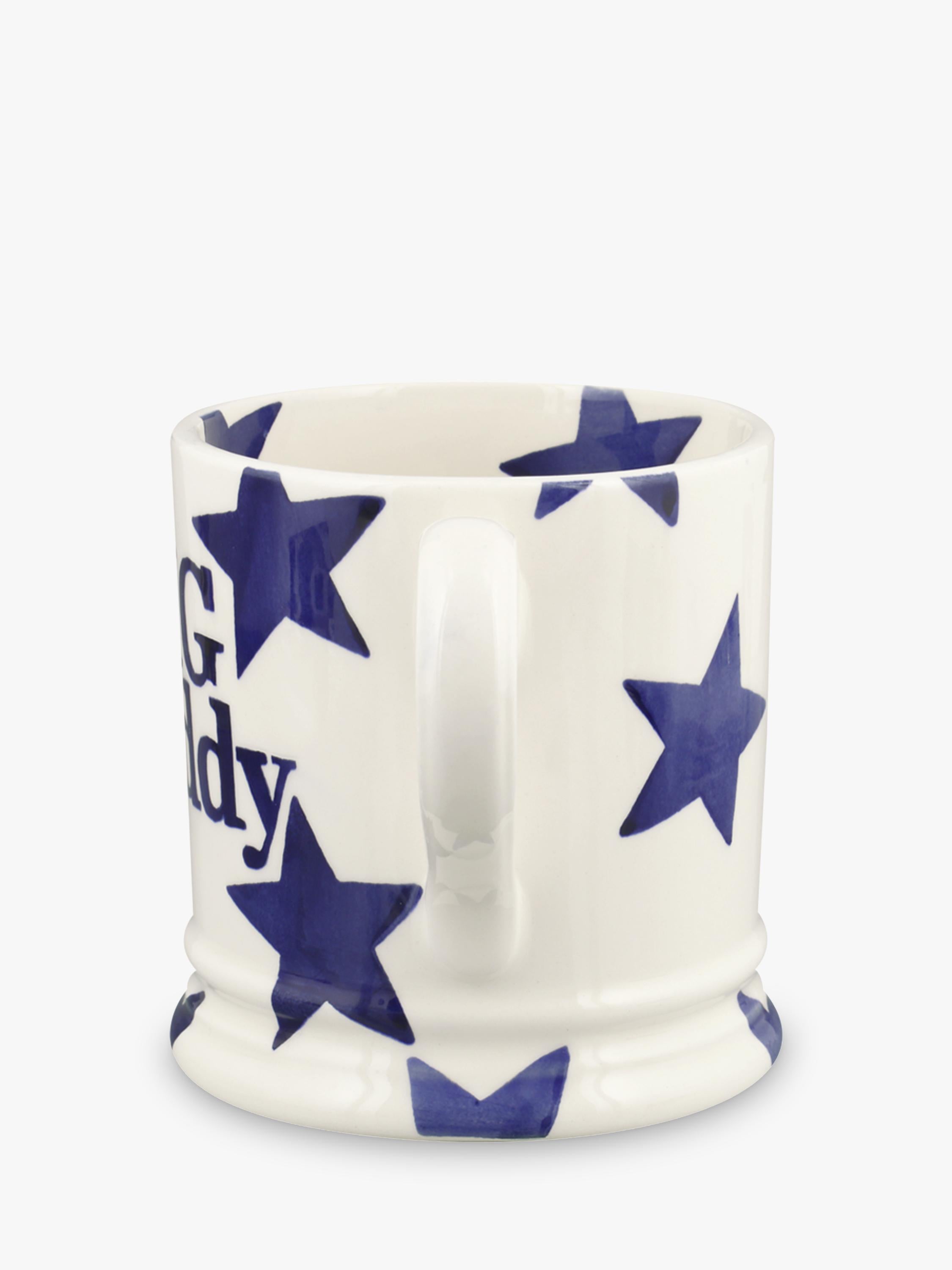 Emma Bridgewater Blue Star Big Daddy mug 470ml, imported from the UK