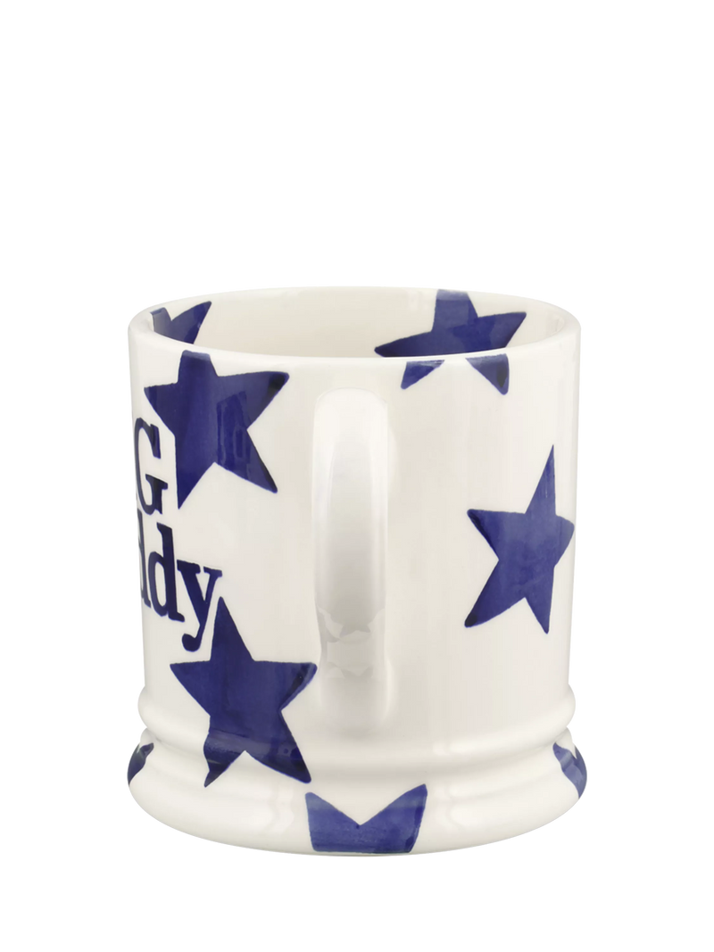 Emma Bridgewater Blue Star Big Daddy mug 470ml, imported from the UK