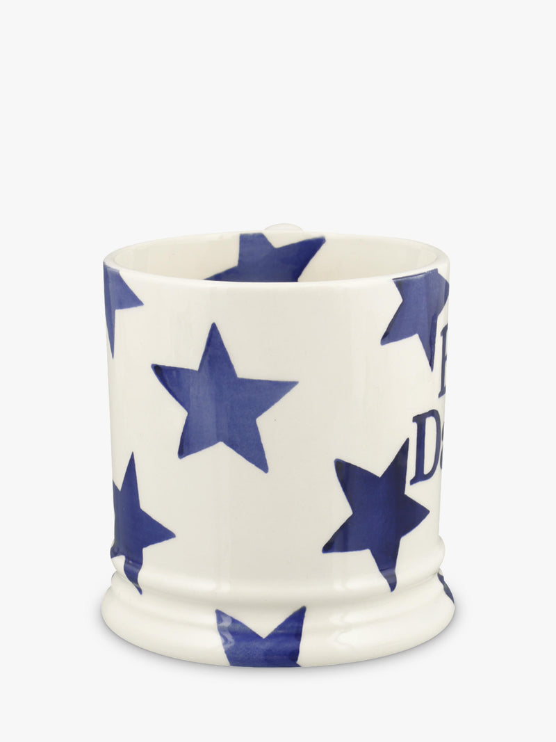 Emma Bridgewater Blue Star Big Daddy mug 470ml, imported from the UK