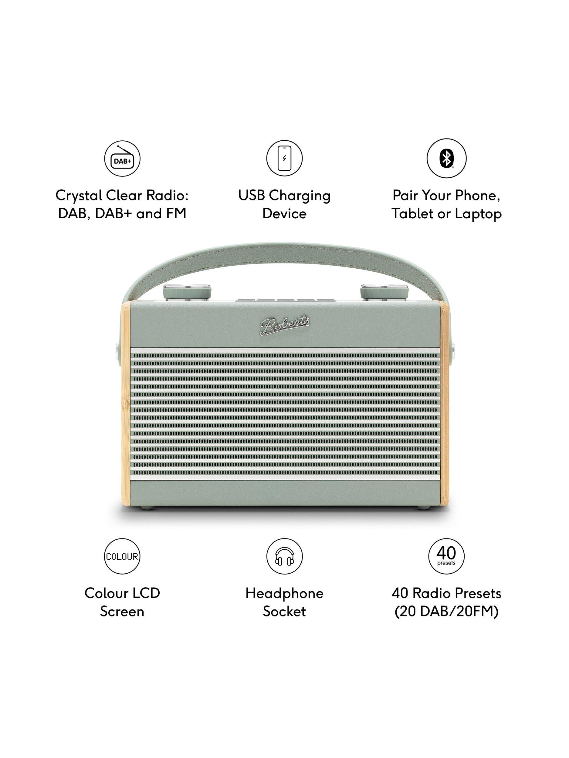 Roberts Rambler Classic DAB/FM Bluetooth Digitalradio, britische Version