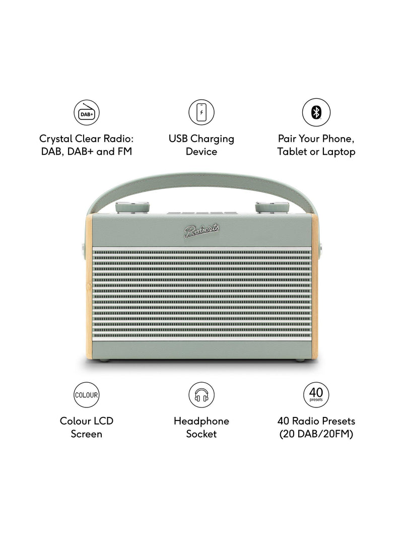 Roberts Rambler Classic DAB/FM Bluetooth Digitalradio, britische Version
