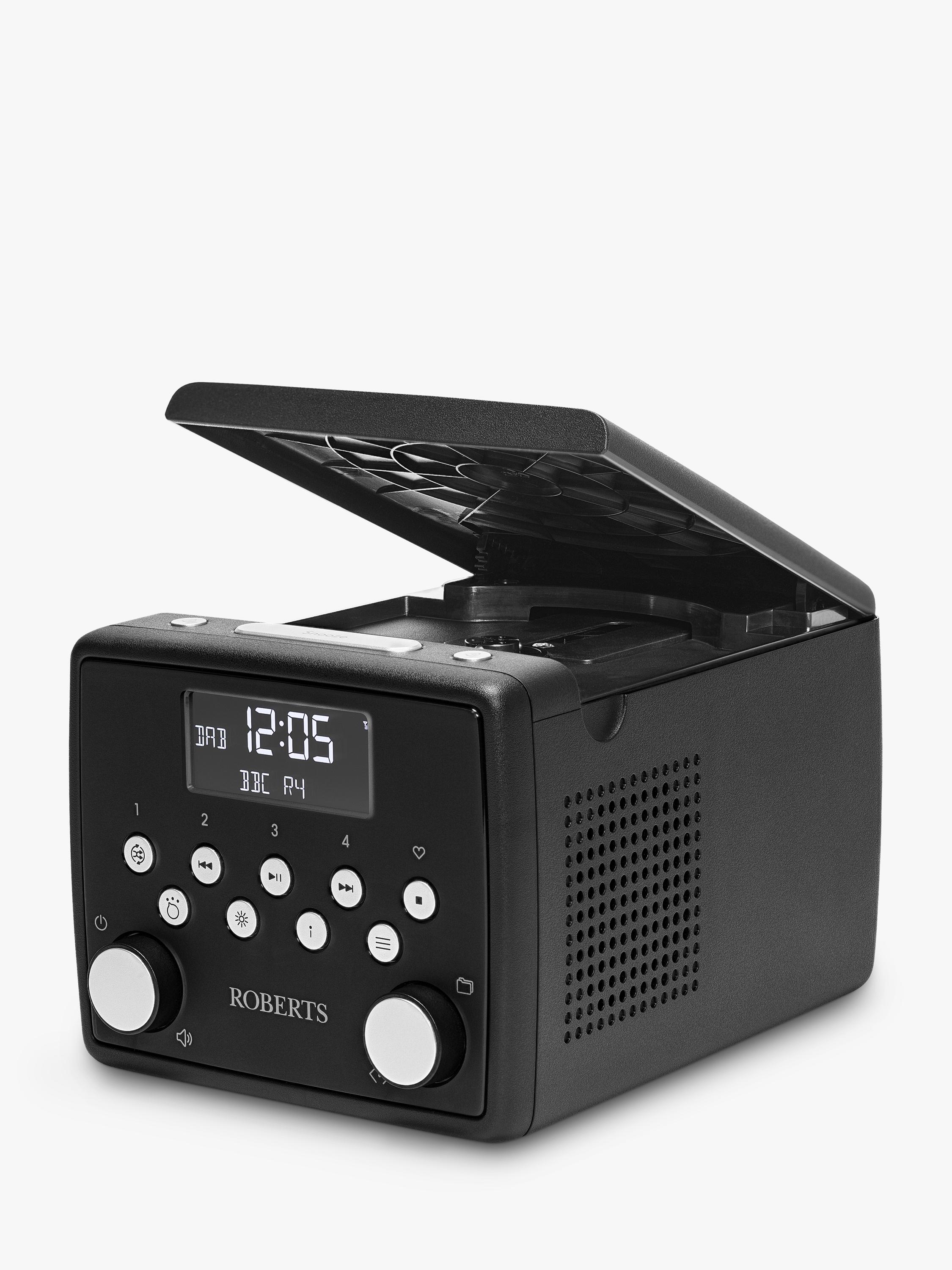 Roberts Sound49 Radiowecker schwarz, UK-Version