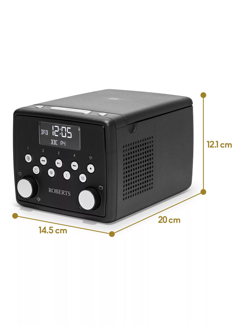 Roberts Sound49 clock radio black, UK version