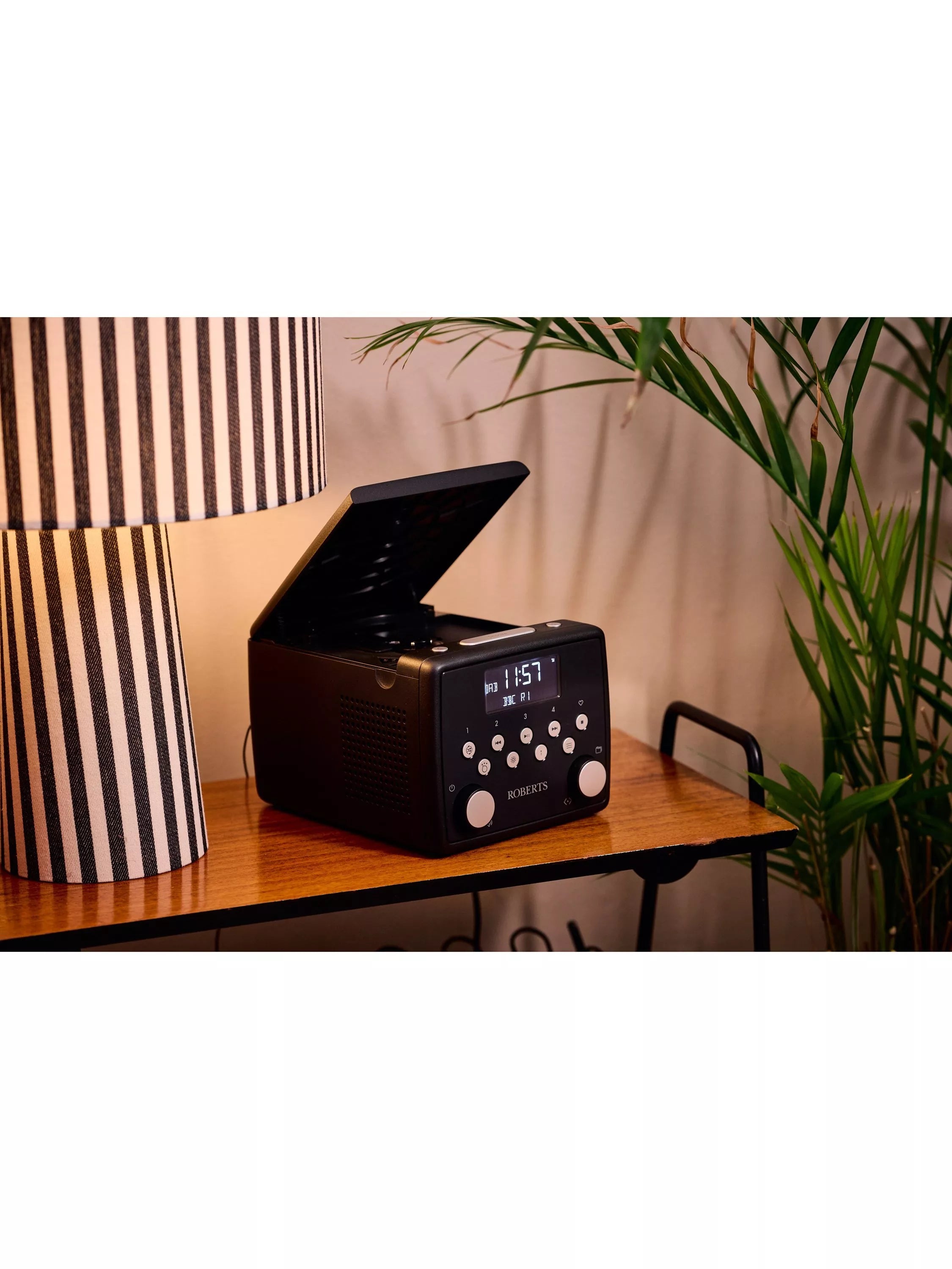 Roberts Sound49 clock radio black, UK version