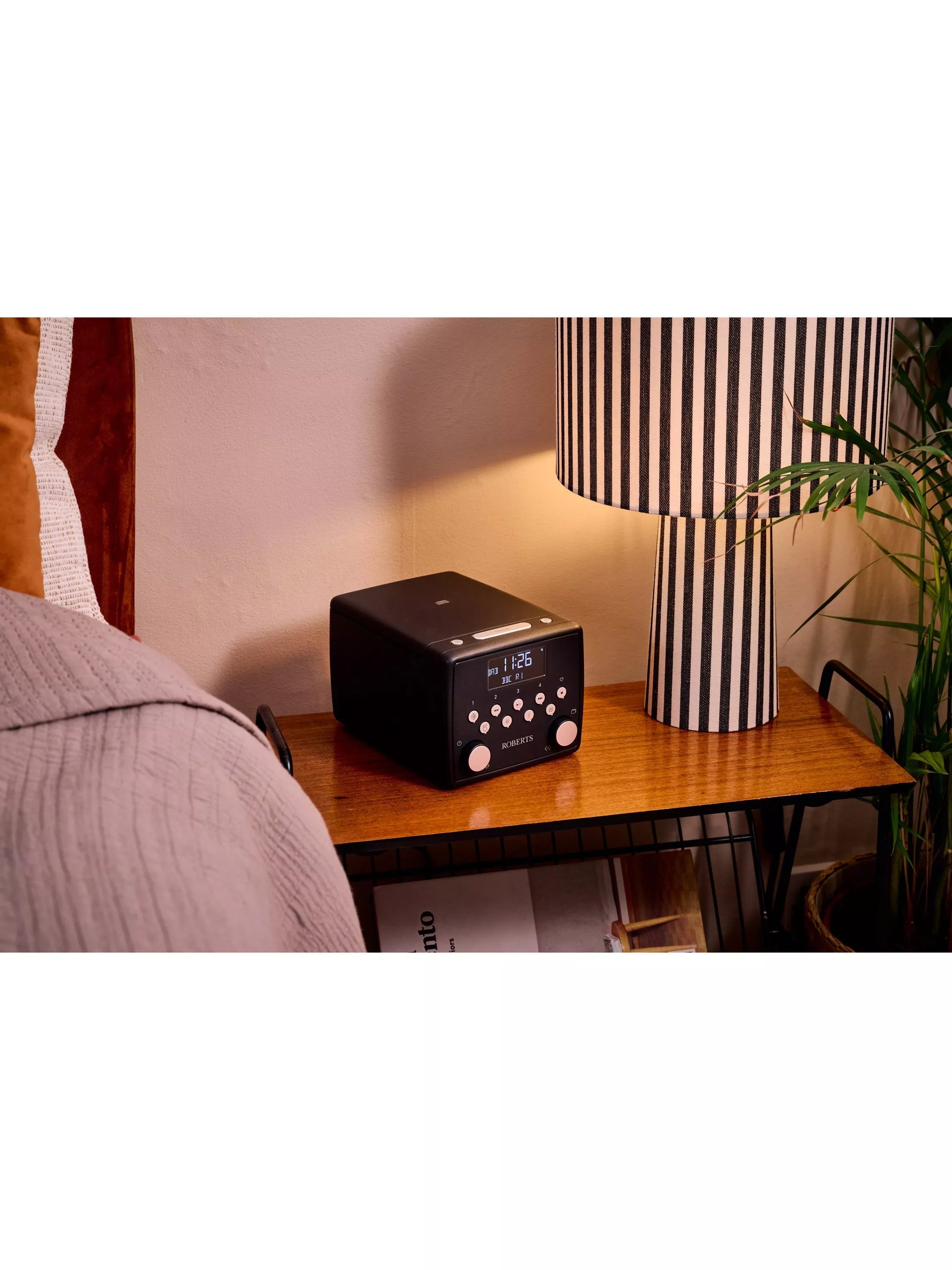 Roberts Sound49 clock radio black, UK version