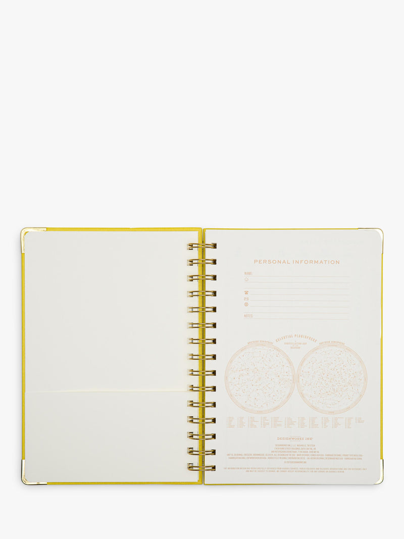 DesignWorks Ink multi-design wirebound journal with hardback cover - British product