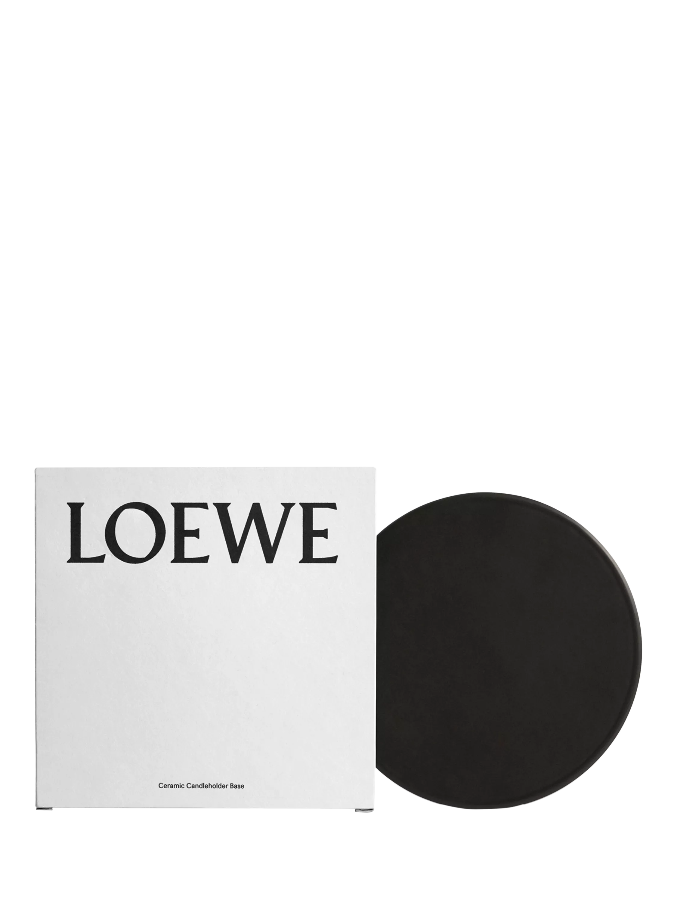 LOEWE ceramic base black glazed terracotta - British product