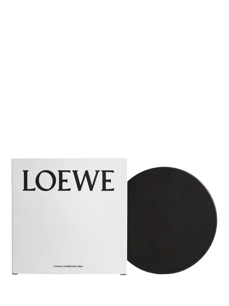 LOEWE ceramic base black glazed terracotta - British product