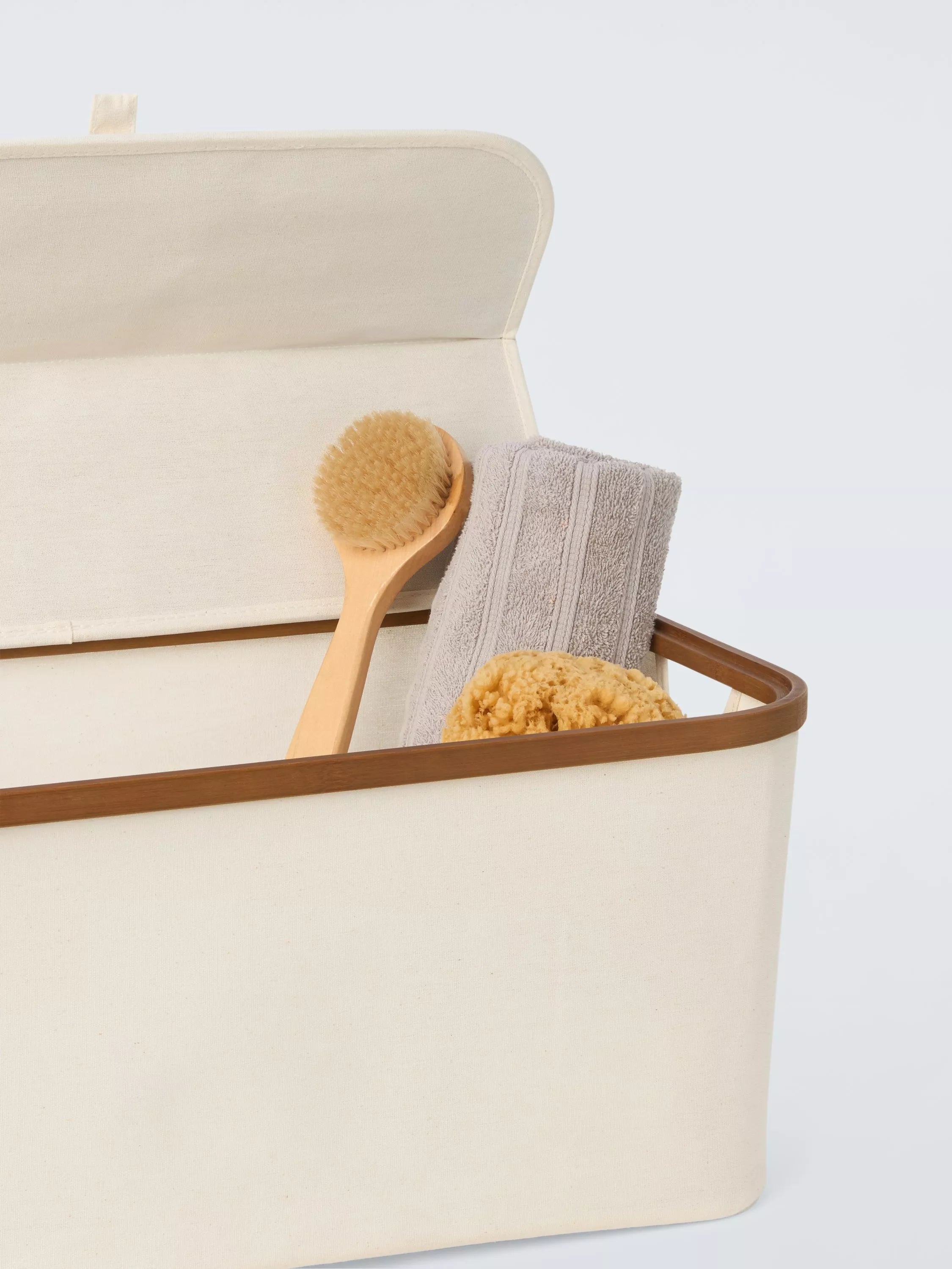 John Lewis bamboo storage basket 25x53x33cm (British brand)