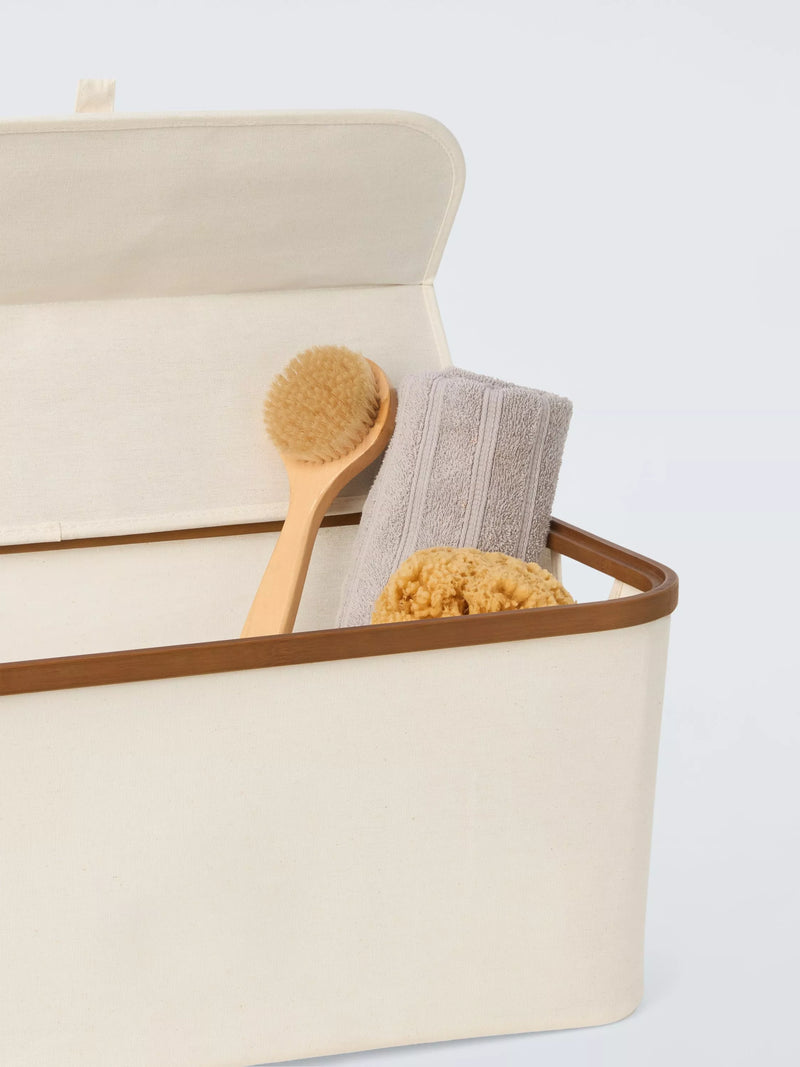 John Lewis bamboo storage basket 25x53x33cm (British brand)