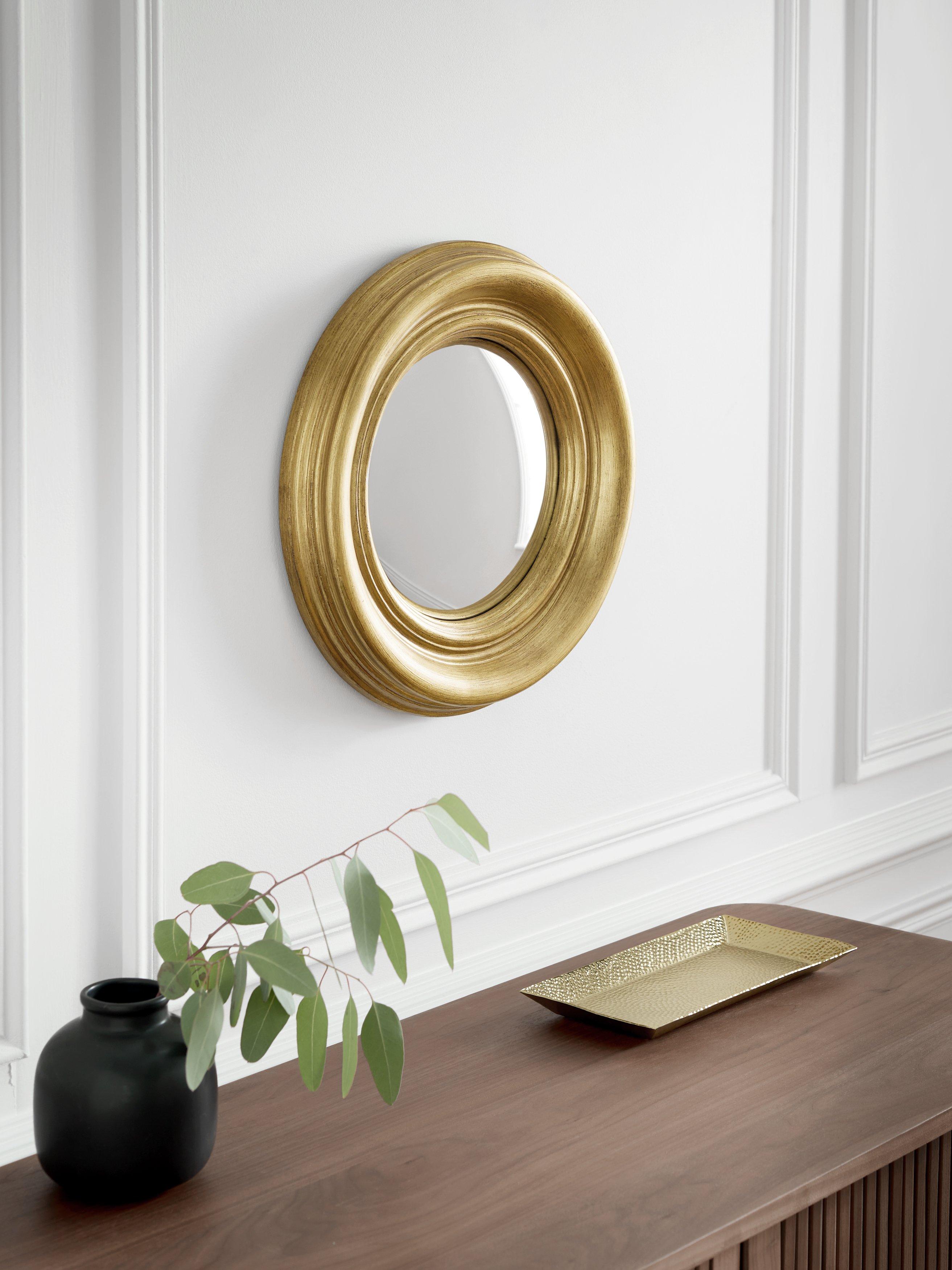 John Lewis convex wall mirror gold 40cm, UK version
