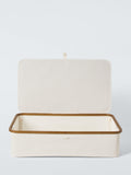 John Lewis bamboo lidded underbed storage basket H19cm (British brand)
