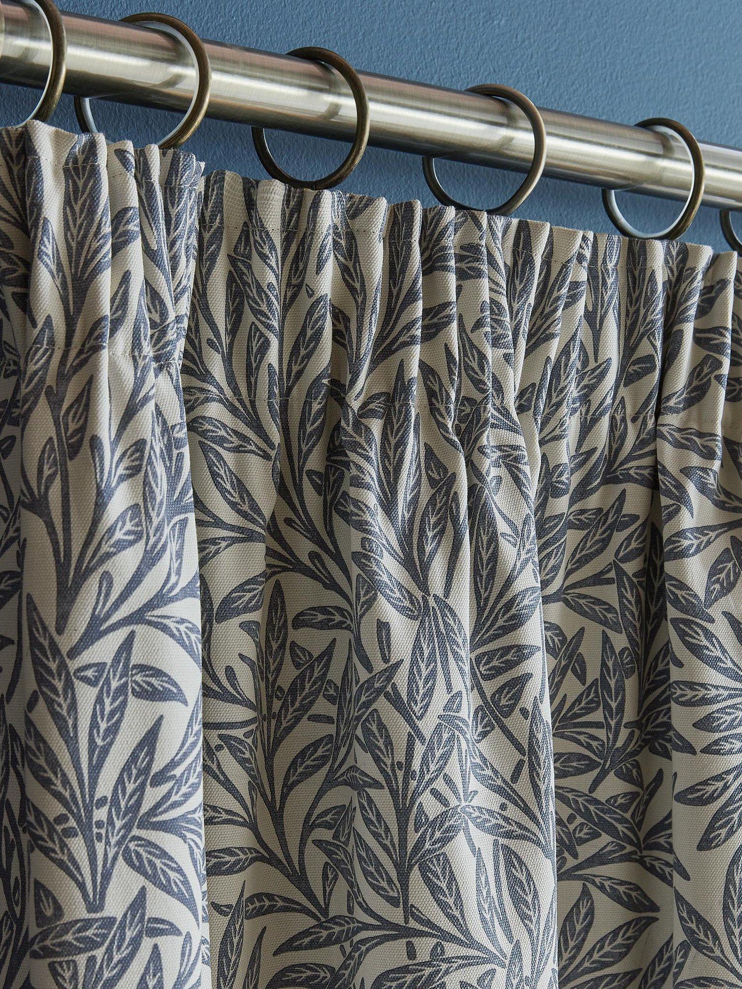William Morris At Home Weiden-Vorhänge Indigoblau Paar 168x137cm - Britisches Produkt