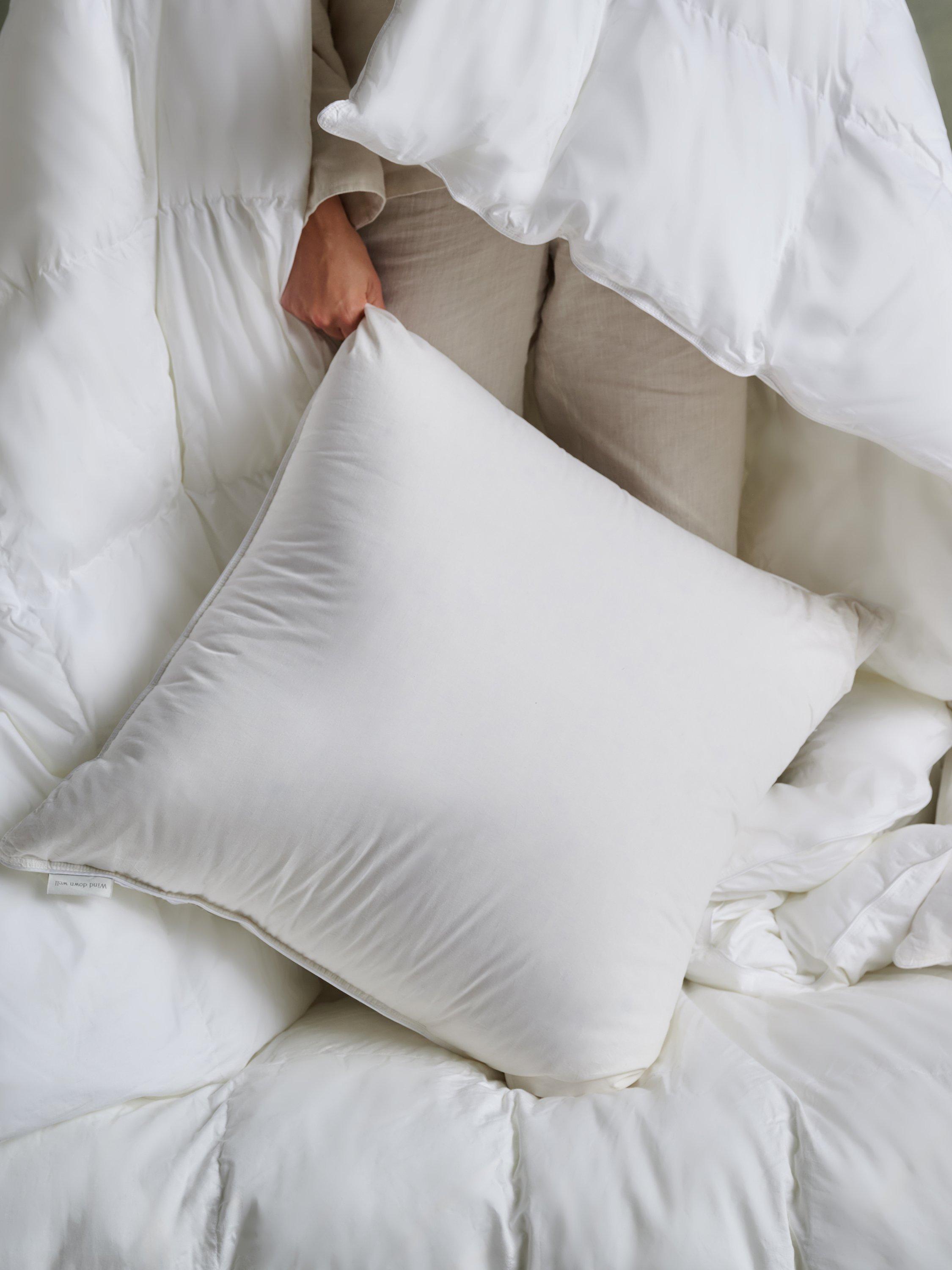 Bedfolk feather and down square pillow soft - British product