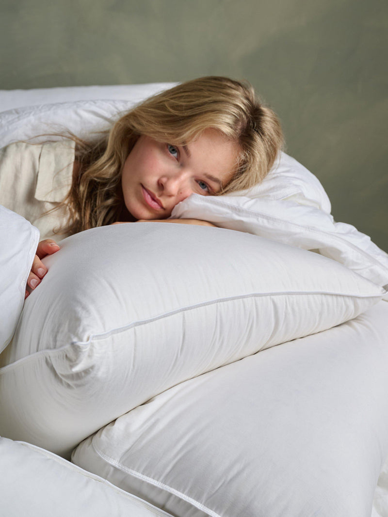 Bedfolk feather and down square pillow soft - British product