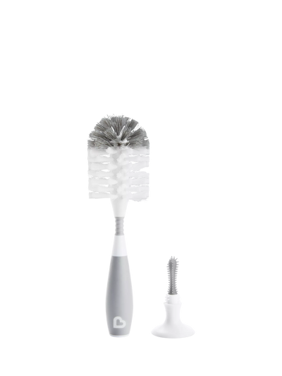 Bürsten-Babyflaschenbürste mit Saugerbürste und Saugnapf