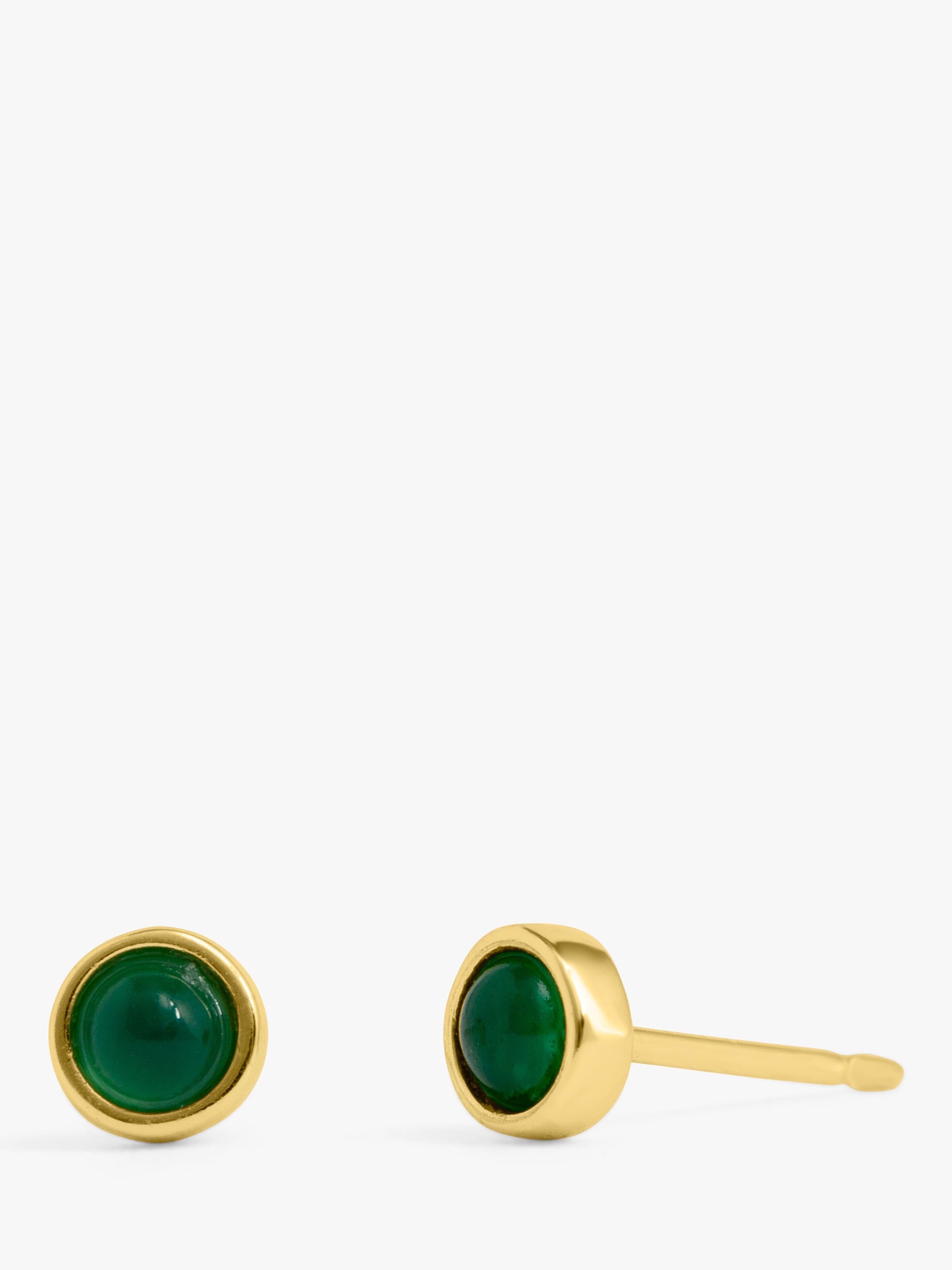 LARNAUTI gold plated onyx jewellery set - British product