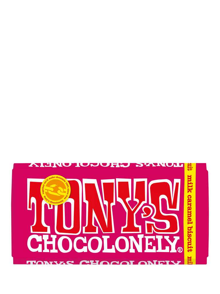 Tony's Chocolonely Milk Caramel Biscuit Bar, 180g