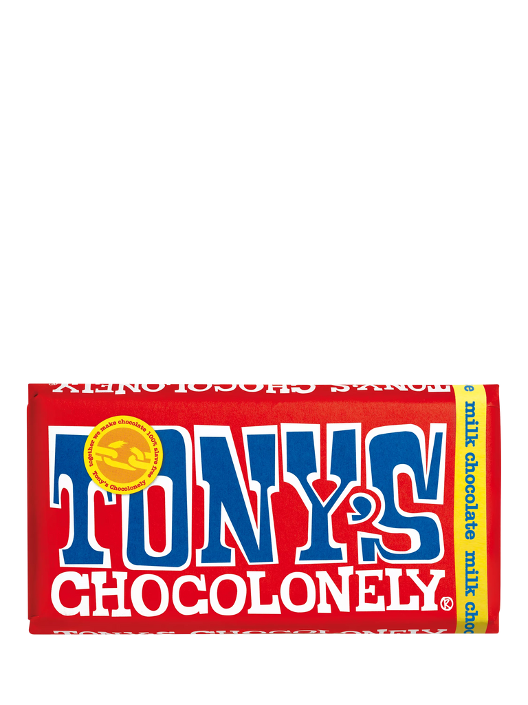 Tonys Chocolonely Milk Chocolate Bar, 180g