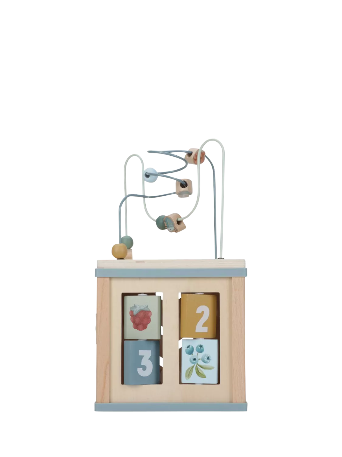 Forest Themed Activity Cube with Shape Sorter and Bead Maze Toy
