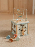 Forest Themed Activity Cube with Shape Sorter and Bead Maze Toy