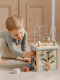 Forest Themed Activity Cube with Shape Sorter and Bead Maze Toy