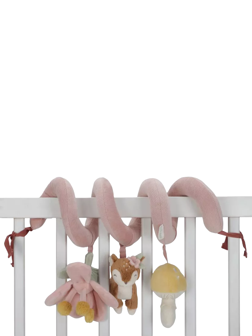 Multi-Sensory Activity Spiral with Hanging Fairy Garden Toys