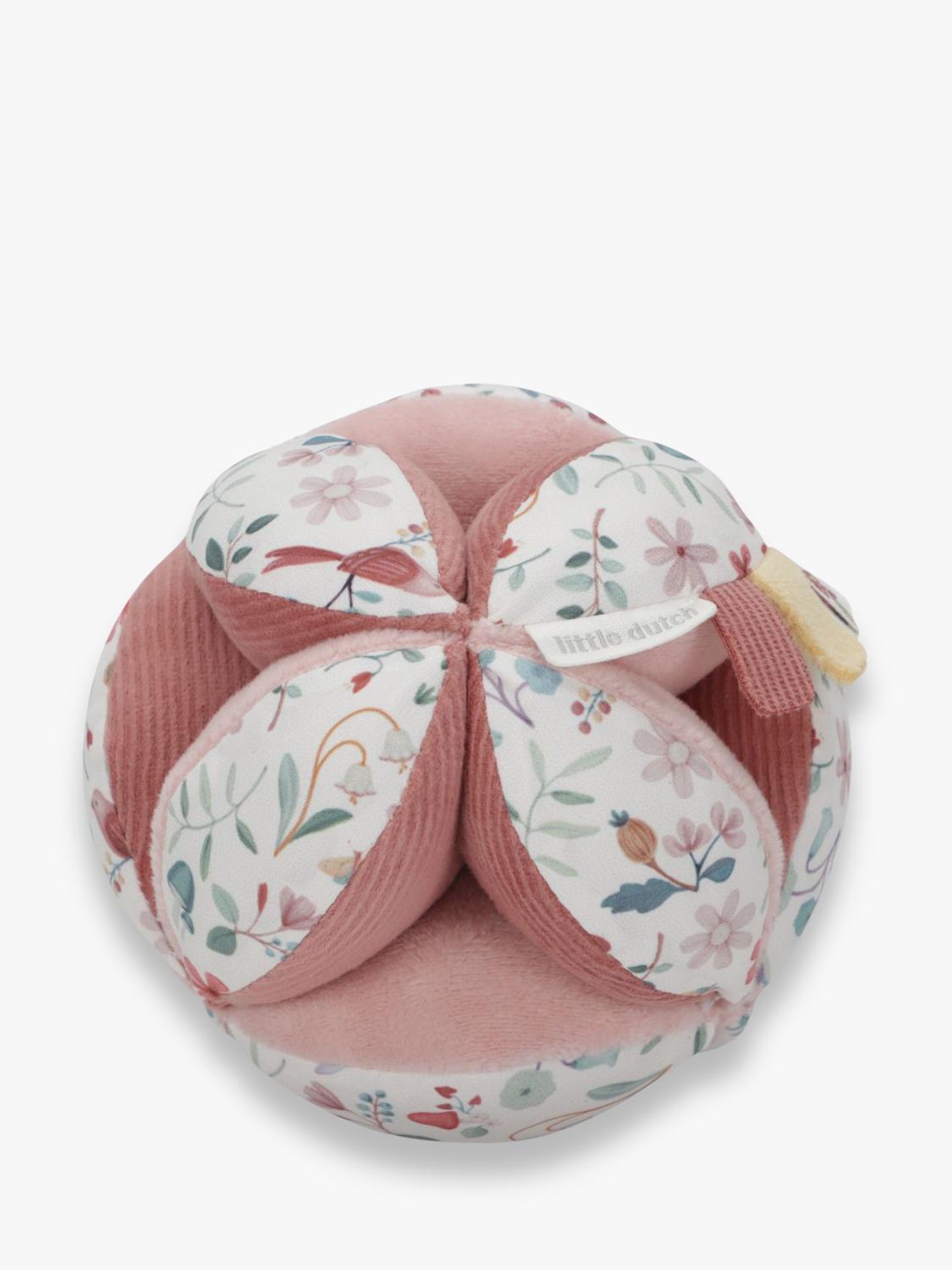 Soft Activity Ball with Bell Rattle and Multi-Texture Grips