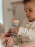 Sensory Wooden Rain Rattle for Babies with Forest Animal Decorations