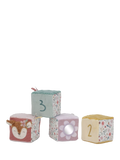 Soft Multi-Sensory Activity Cube Set of 4 with Numbers and Mirror